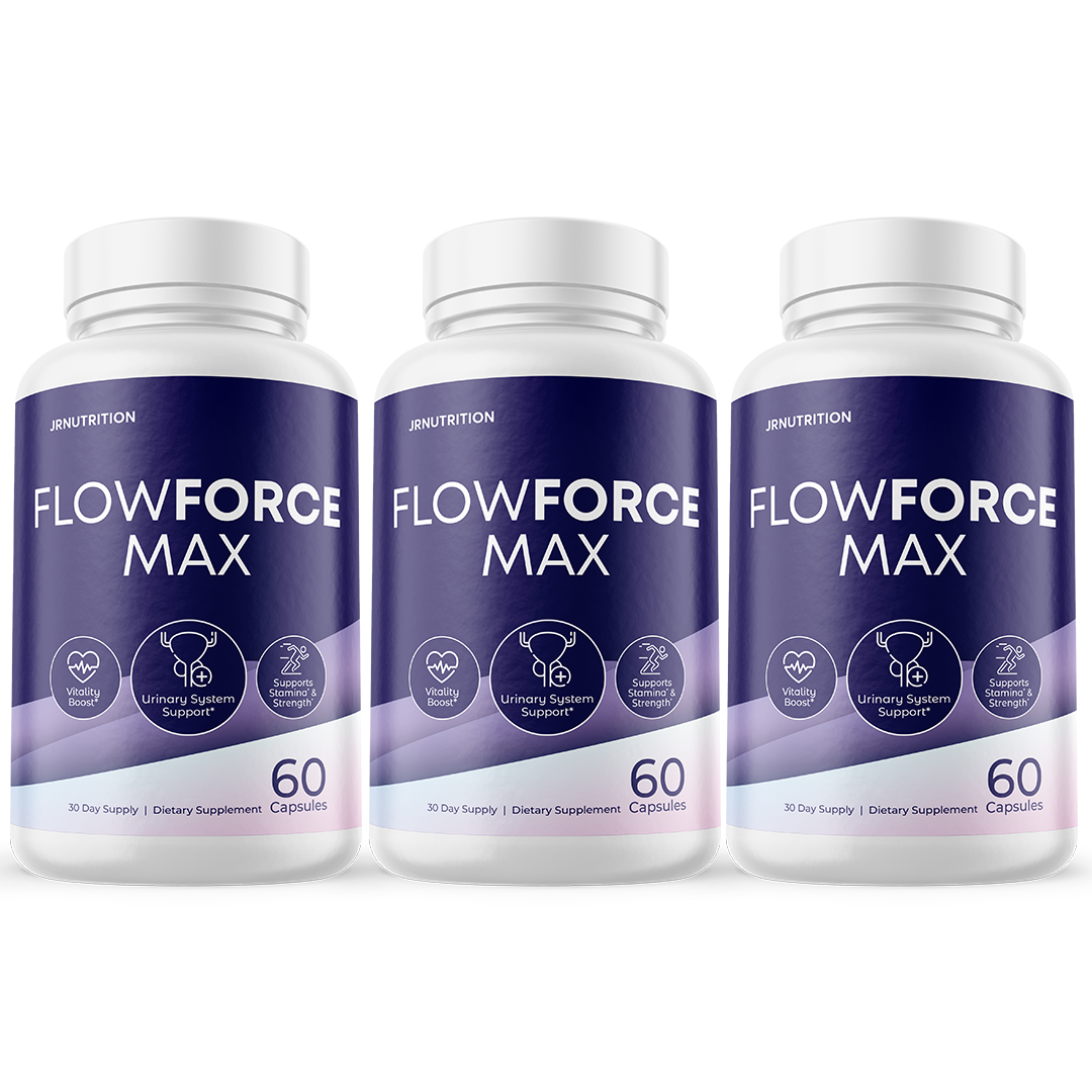 FlowForce Max, Flow Force Max Male Vitality Supplement - 3 Bottles